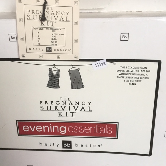 Belly basics evening lace maternity set, nib - Picture 2 of 5